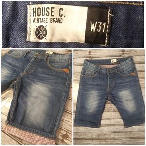 10.5" Reg Rise Cuffed Shorts by House C. Vintage